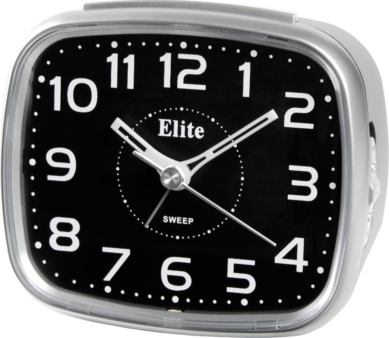 ELITE Sveglia silent con luce LED e snooze - ARGENTO - Silent alarm clock with LED light and snooze - SILVER