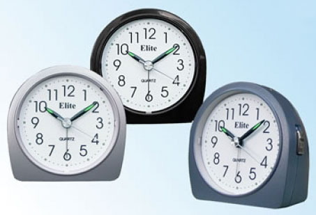 ELITE SVEGLIA ANALOGICA NERA / BLACK ALARM CLOCK