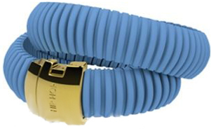 HIP HOP BIJOUX Mod. ICON LIGHT BLUE Bracciale doppio/ Double bracelet ***SPECIAL PRICE***