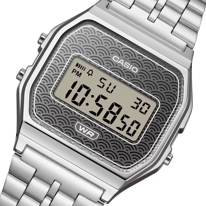 CASIO VINTAGE Mod. ICONIC - TRADITIONAL SEIGAIHA PATTERN Limited Edition - GREY