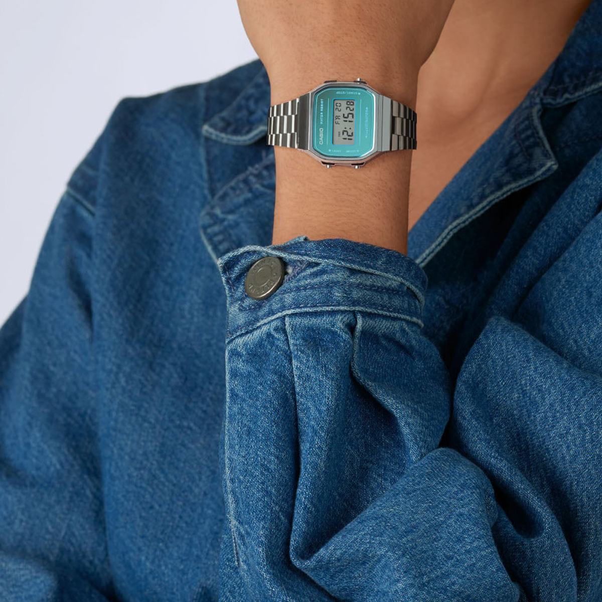 CASIO VINTAGE Mod. ICONIC - AQUA GREEN