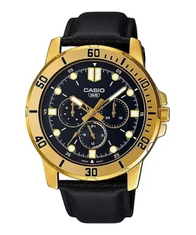 CASIO COLLECTION Mod. DIVER MULTIFUCTION. LEATHER - BLACK