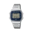 CASIO VINTAGE Mod. BLUETOOTH® SMARTPHONE LINK - STEEL - built-in accelerometer senses body movements + steps counter - BLUE