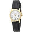 CASIO COLLECTION Mod. LADY DATE GOLD, LEATHER - WHITE