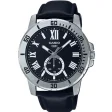 CASIO COLLECTION Mod. DIVER DATE LEATHER - BLACK