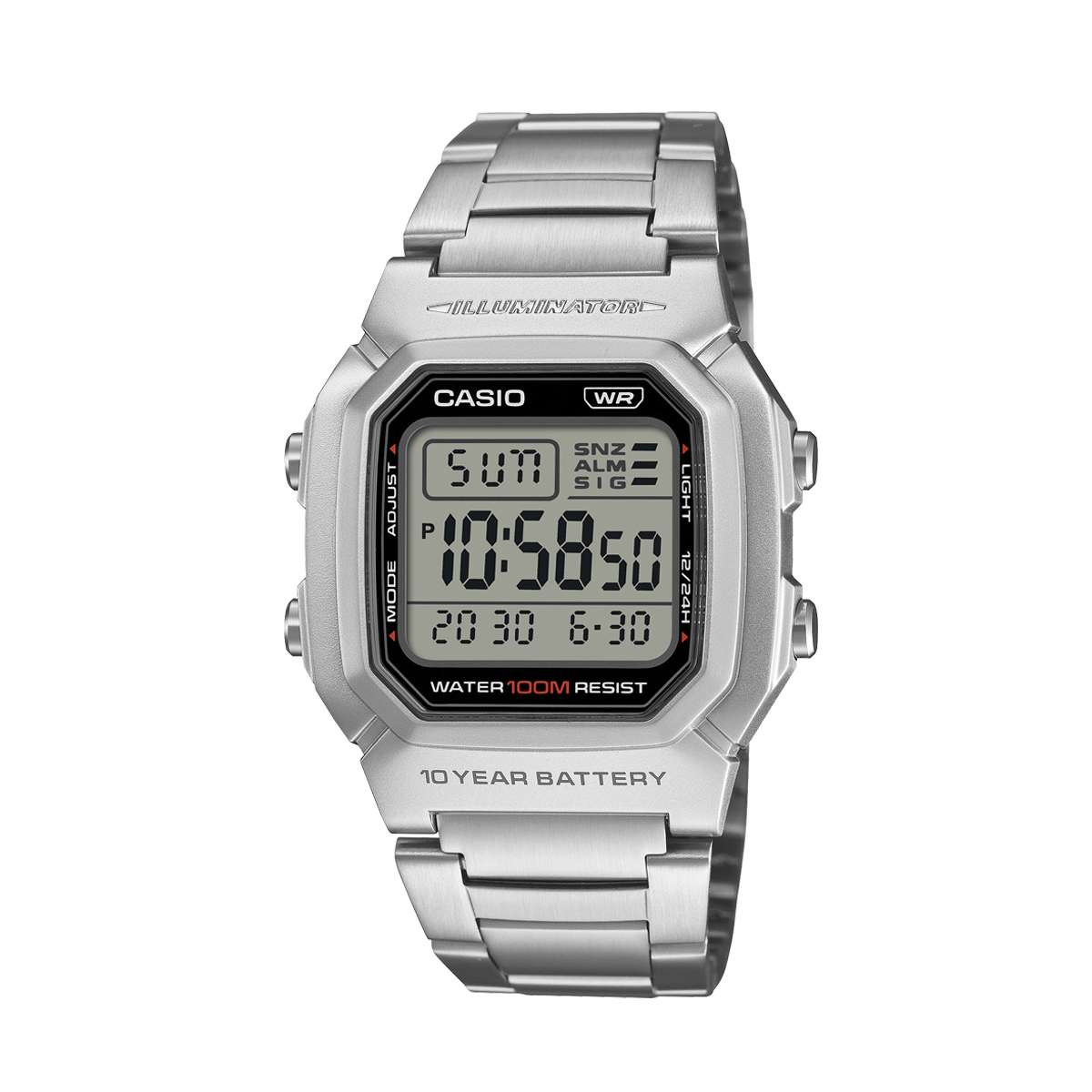 CASIO TIMELESS COLLECTION Mod. DIVER - DOUBLE TIME, ALARM, CHRONOGRAPH - 10 Year Battery