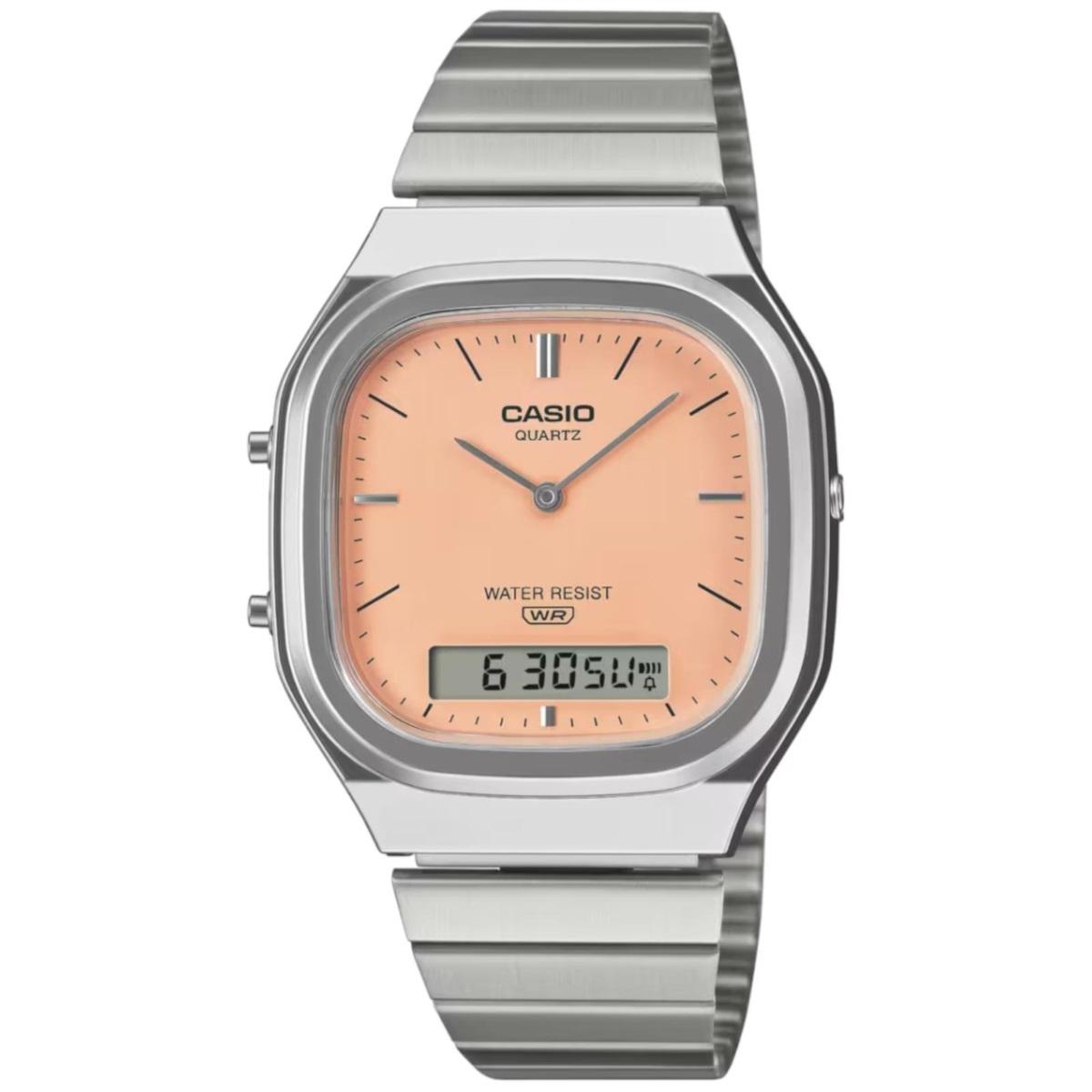 CASIO VINTAGE Mod. EDGY ROUNDED SQUARE - ORANGE