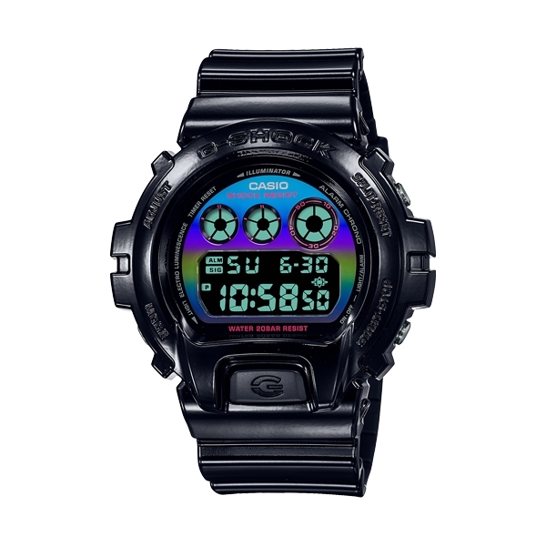 CASIO G-SHOCK Mod. OVERSIZE - VIRTUAL BLACK RAINBOW SERIE