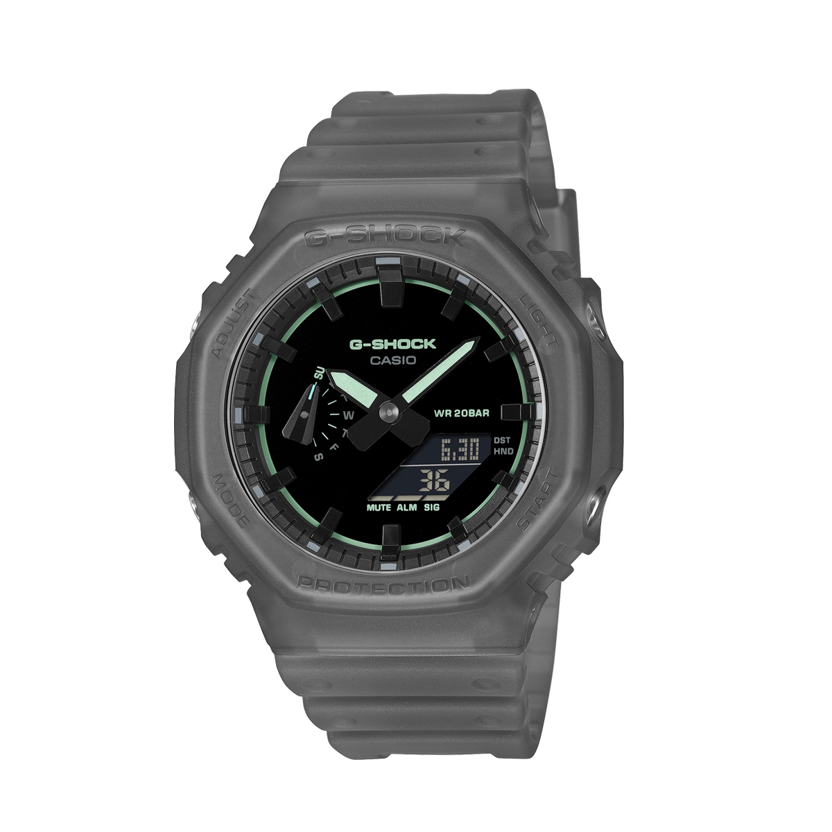 CASIO G-SHOCK Mod. OAK - SMOKE LIGHT SERIE - BLACK ***NEW!***