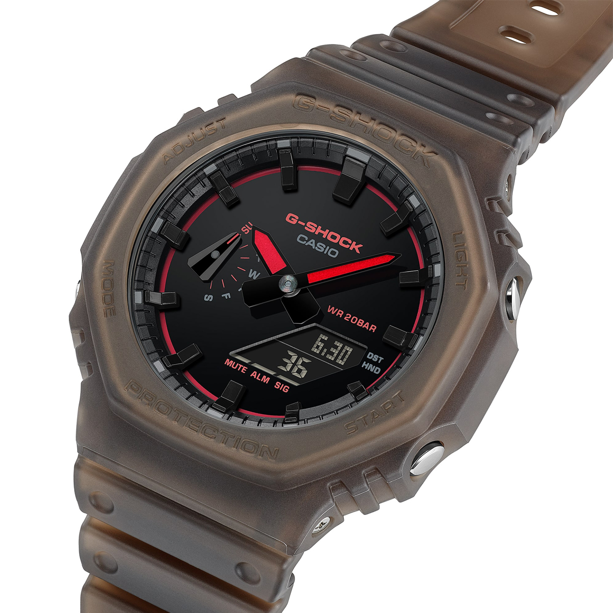 CASIO G-SHOCK Mod. OAK - SMOKE LIGHT SERIE - BROWN ***NEW!***