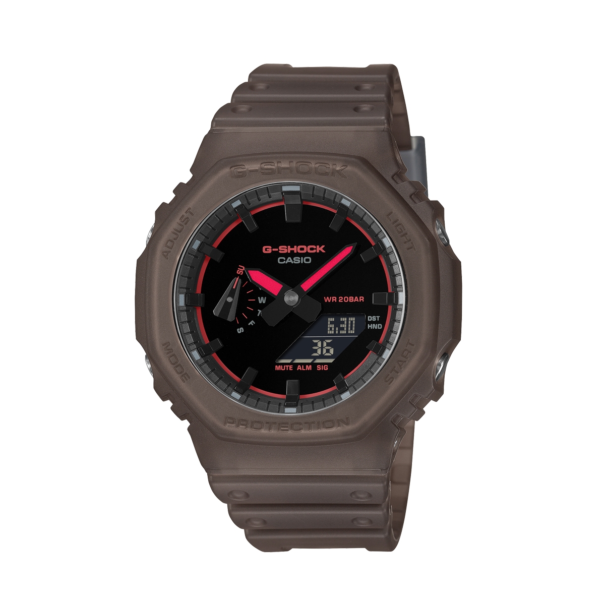 CASIO G-SHOCK Mod. OAK - SMOKE LIGHT SERIE - BROWN ***NEW!***