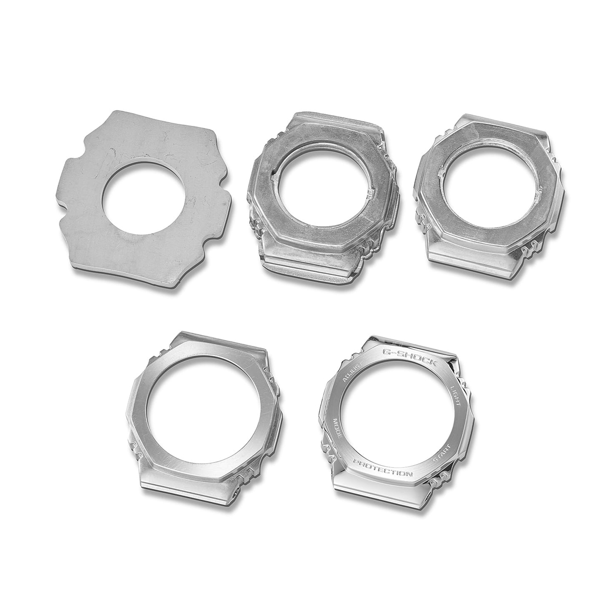 CASIO G-SHOCK Mod. OAK - FINE METALLIC SERIES - SILVER