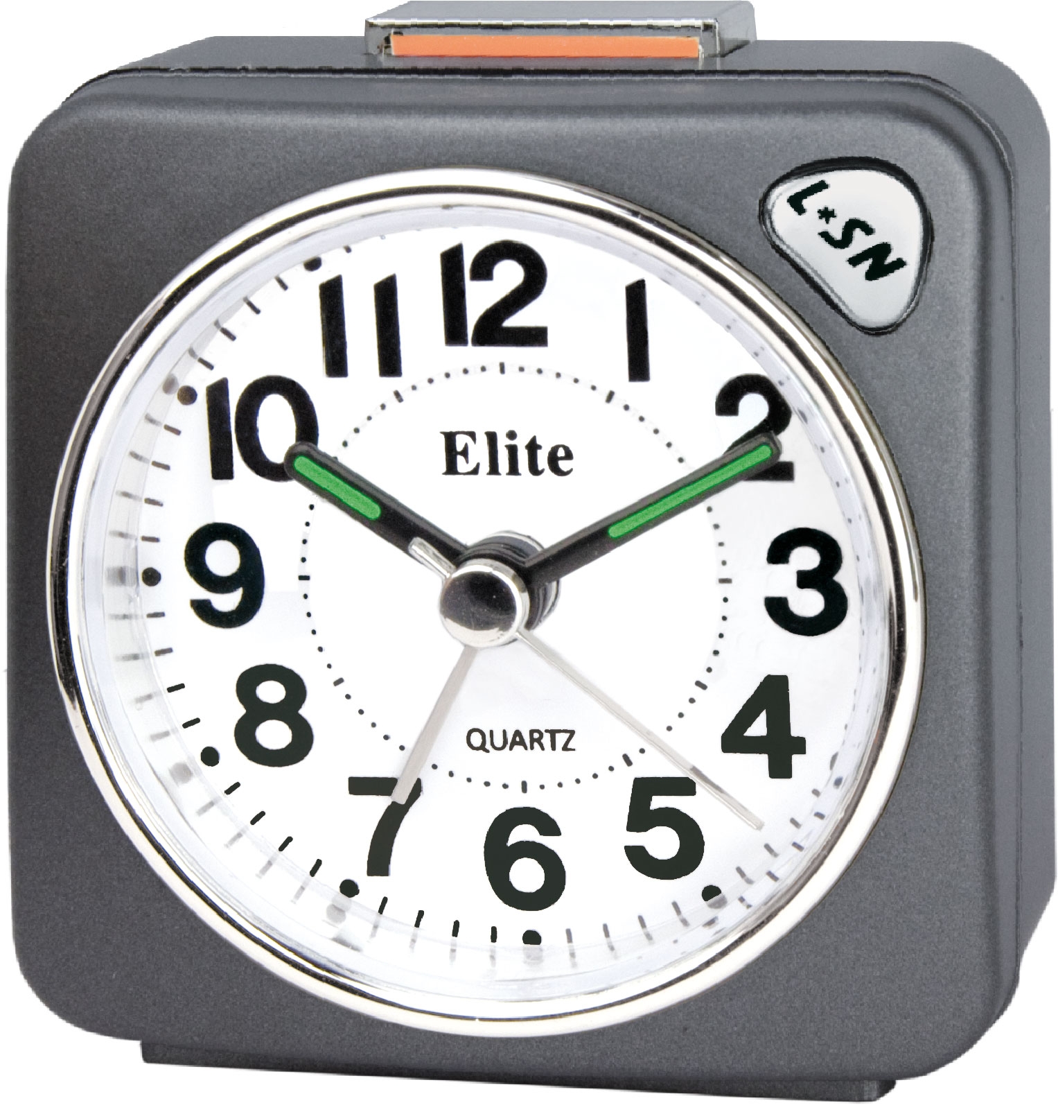 ELITE Sveglia silent con luce e snooze - ANTRACITE - Silent alarm clock with light and snooze - GREY