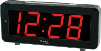 ELITE Sveglia LED a corrente (cavetto USB e spina inclusi) - NERO - LED alarm clock powered by electricity (USB cable and plug included) - BLACK