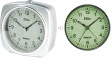 ELITE Sveglia silent con luce e snooze. quadrante fosforescente - ARGENTO - Silent alarm clock with light and snooze. phosphorescent dial - SILVER