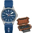 HAMILTON Mod. KHAKI AVIATION PILOT DAY DATE AUTO - AIR-GLACIERS Special Edition + Extra Strap