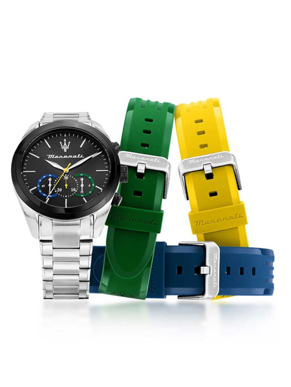 MASERATI Mod. TRAGUARDO - CHRONOGRAPH Special Edition + 3 extra straps