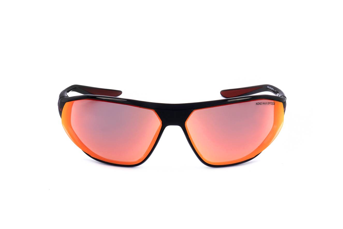 NIKE SUNGLASSES Mod. AERO SWIFT BLACK RED MIRROR - Nike Max Optics lenses