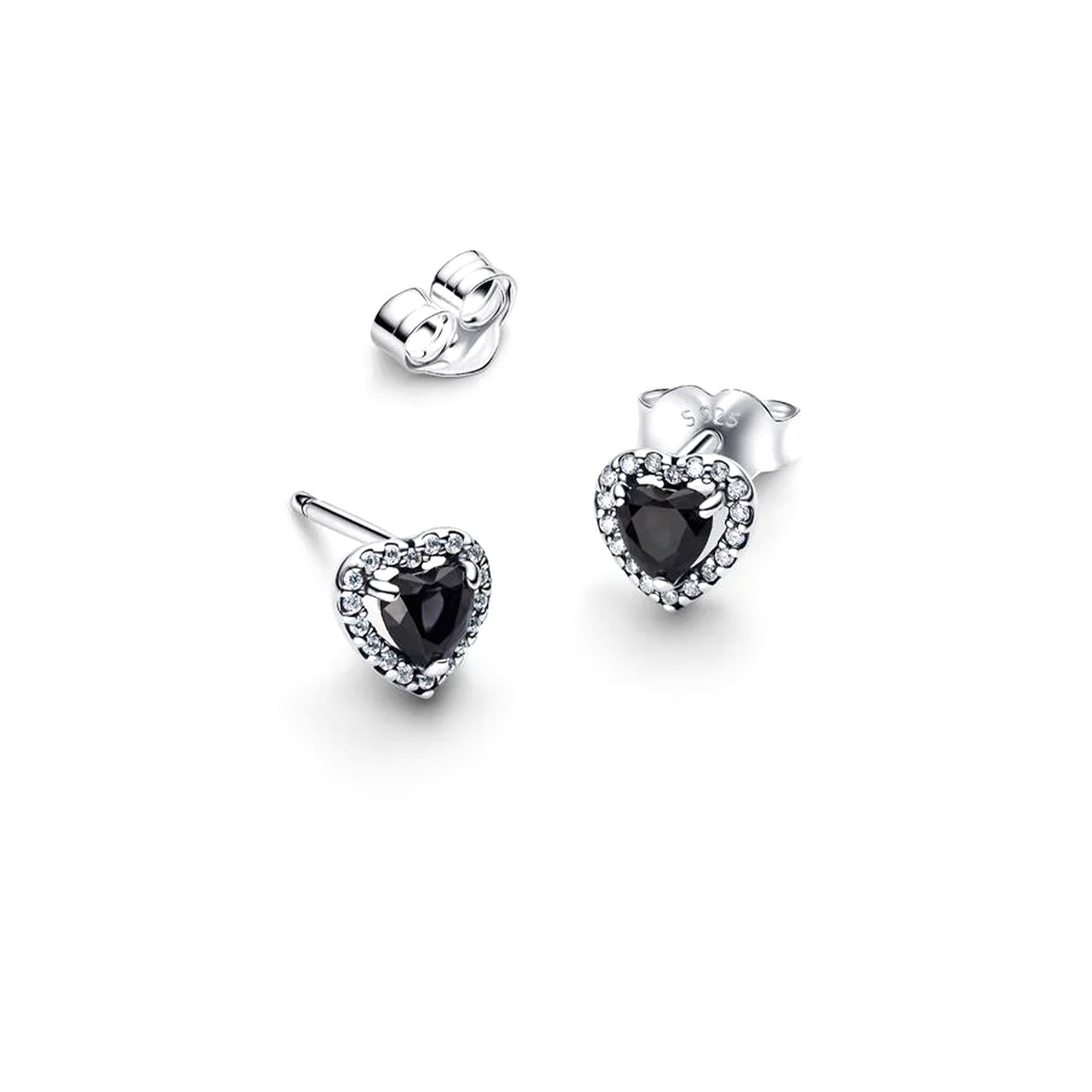 PANDORA JEWELRY Mod. ELEVATED HEART STUD EARRINGS