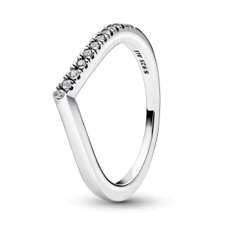 PANDORA JEWELS Mod. TIMELESS WISH HALF SPARKLING RING