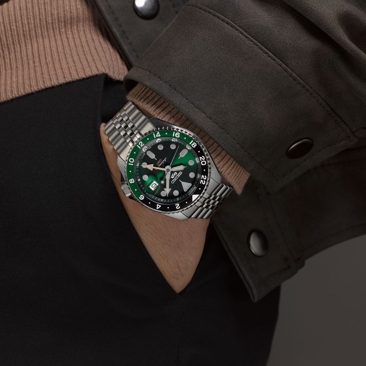 SEIKO 5 Mod. SPORTS AUTOMATIC GMT - FOREST GREEN